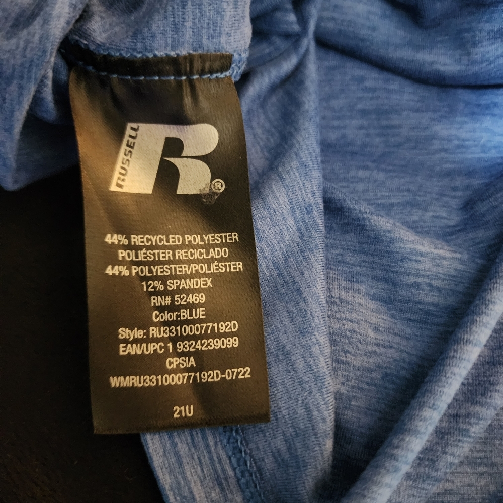 Russell Athletic Long Sleeve Shirt | Boys L | Blue Dri-Power - Picture 7 of 7